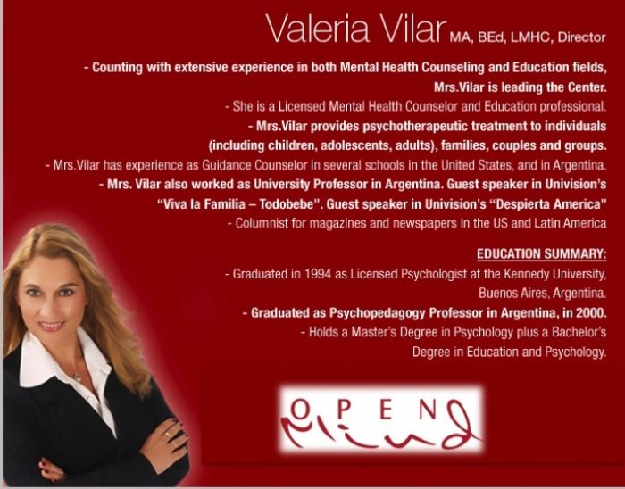 Valeria Vilar- Psychotherapist- Weston- FL